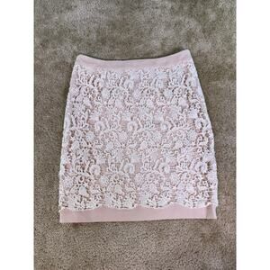 FRENCH CONNECTION Fast Wilma Crochet Cotton Lace Mini Skirt Size 8 E034